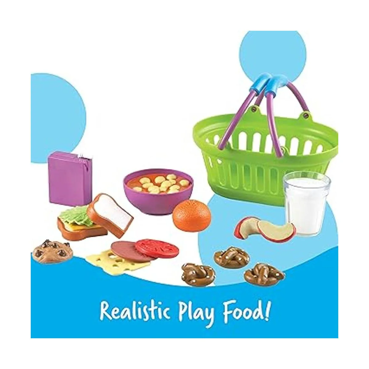 Paquetes de desyuno comida y cena de juguete de Learning_3