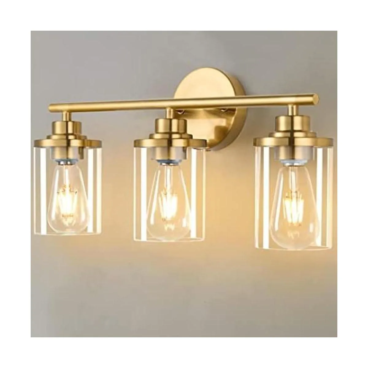 Lámparas de baño luces de tocador luces de baño doradas_1