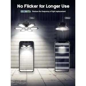 Paquete de 4 luces LED de garaje 200 W y 20000 LM luz_4