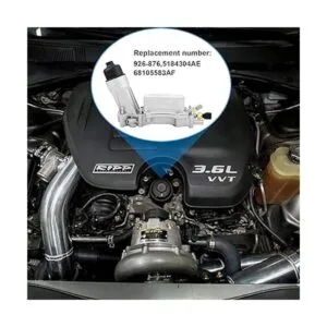 Refrigerador de aceite de motor de aluminio y adaptador de_3