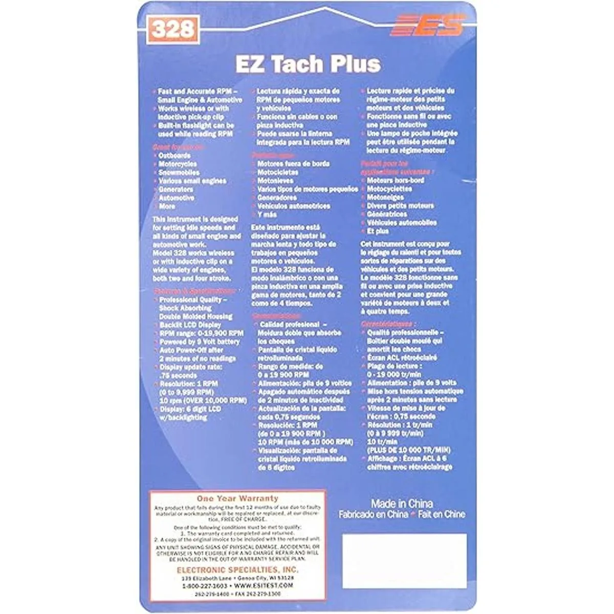 Electronic Specialties 328 EZ Tach Plus_3
