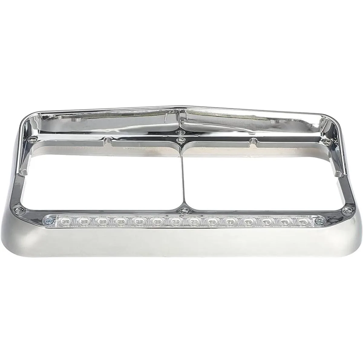 Partsam 2 biseles para faros delanteros cromados con_2