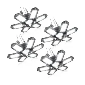 Paquete de 4 luces LED de garaje 200 W y 20000 LM luz_1