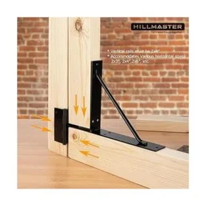 HILLMASTER 2 juegos de soporte de esquina para puerta kit_2
