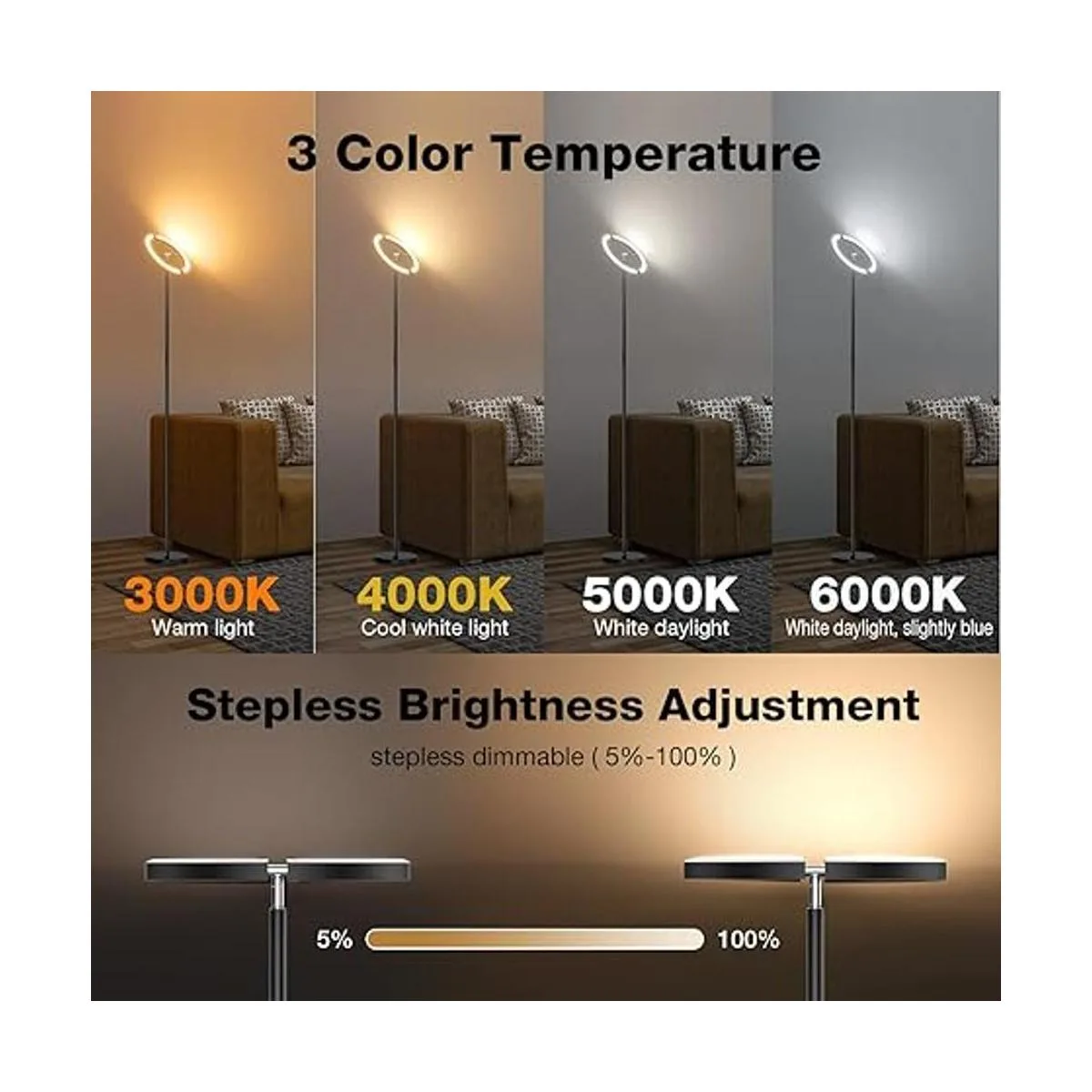 SIBRILLE Lámparas de pie para sala de estar lámpara de_3