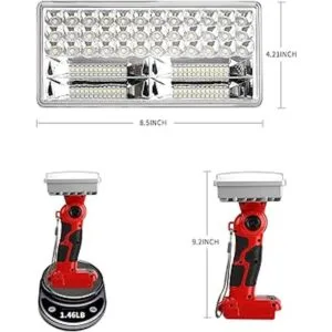 Luz de trabajo LED de 4200 LM para batería Craftsman V20_7