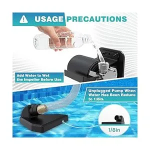 Acquaer Bomba de transferencia de agua de 115 V 110 HP_4