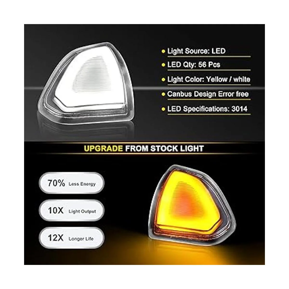 Jinfili Switchback Luz de señal de giro LED Ram y luz de_3