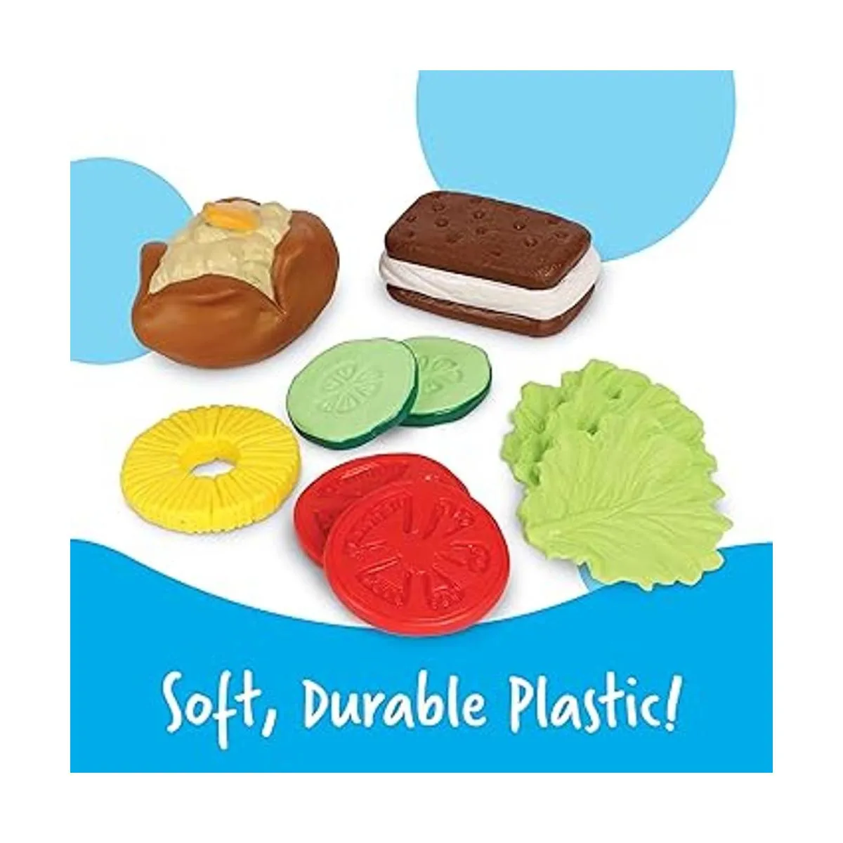 Paquetes de desyuno comida y cena de juguete de Learning_5