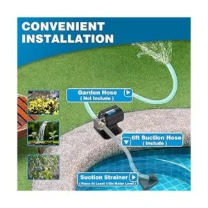 Acquaer Bomba de transferencia de agua de 115 V 110 HP_5