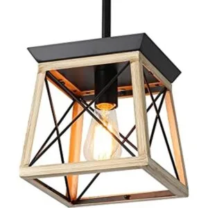 XIPUDA Iluminación de isla de cocina lámpara rústica de_1