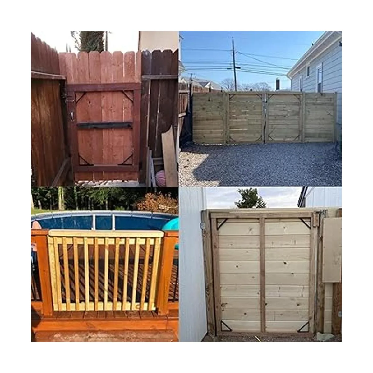 HILLMASTER 2 juegos de soporte de esquina para puerta kit_5