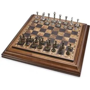 AMEROUS Juego de ajedrez de madera de 14 pulgadas con_6