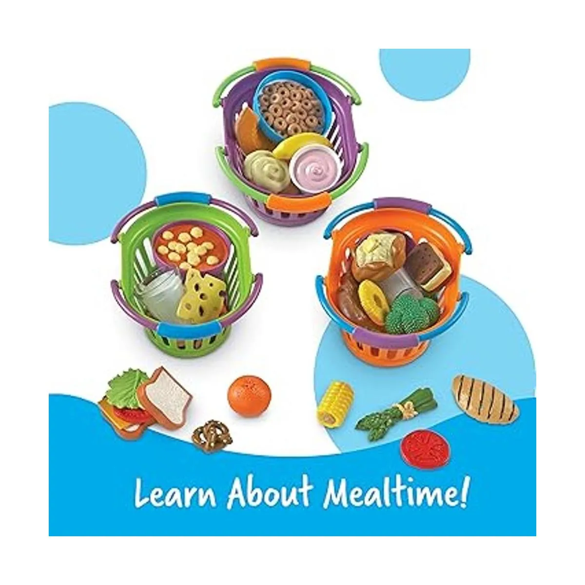 Paquetes de desyuno comida y cena de juguete de Learning_2