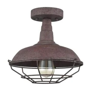 DAYCENT Luces de techo rústicas semiempotradas jaula de_3