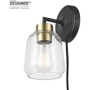 Globe Electric 52081 Aplique de pared de 1 luz enchufable_7