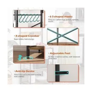 SUPERJARE Estante para hornear de cocina con toma de_5