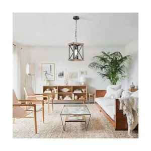 WOCHOS Lámpara colgante de granja lámpara ajustable de_3