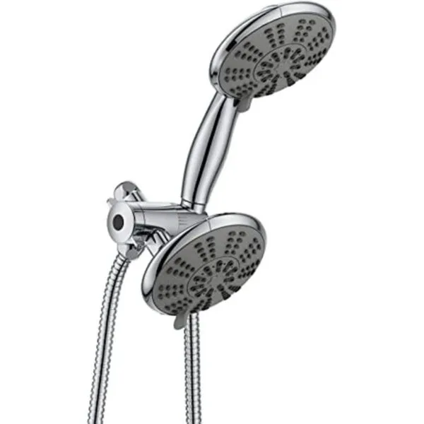 Ana Bath Cabezal de ducha doble grande de 3 vías_1