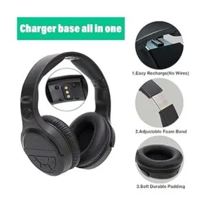 Auriculares inalámbricos para ver TV con transmisión RF_6