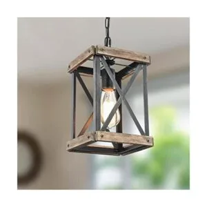 WOCHOS Lámpara colgante de granja lámpara ajustable de_1