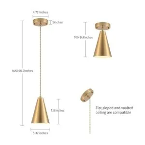 Paquete de 3 luces colgantes doradas_4