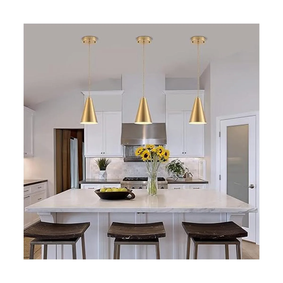Paquete de 3 luces colgantes doradas_2