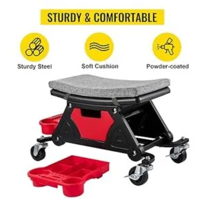 VEVOR Taburete mecánico de 300 libras de capacidad para_6