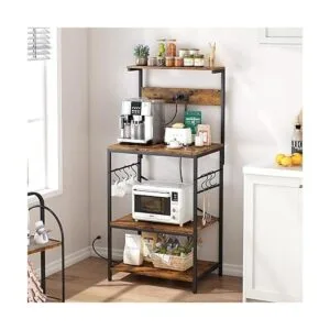 SUPERJARE Estante para hornear de cocina con toma de_2