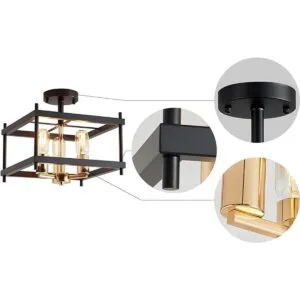 AGV LIGHTING CL011BB Lámpara de techo semiempotrada de_3