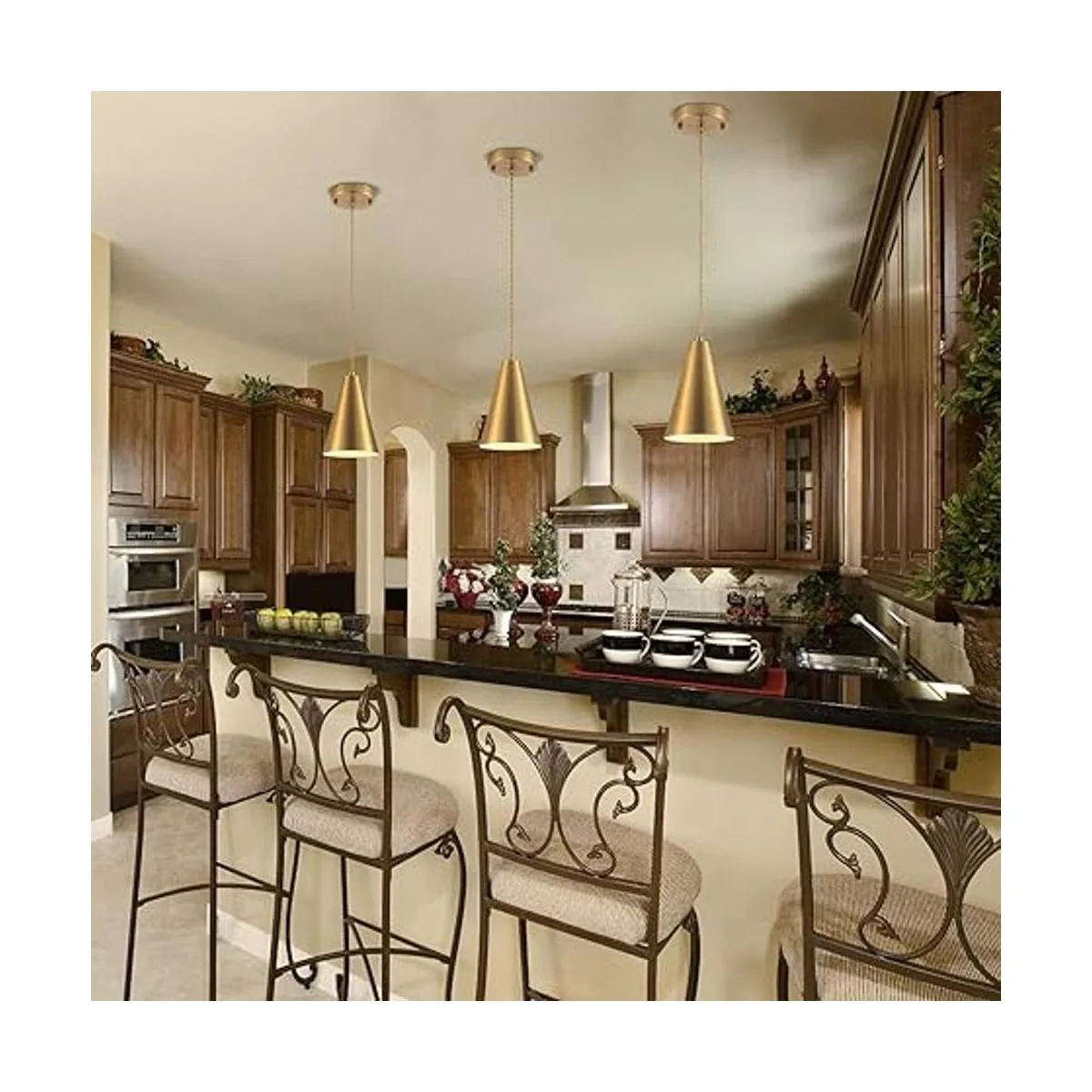 Paquete de 3 luces colgantes doradas_3