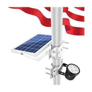 APONUO Luz solar para mástil de bandera luces solares_1