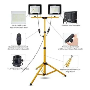 ORHOMELIFE Luces de trabajo de 10000 lúmenes con soporte_2