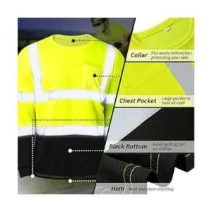 Zhanmai Paquete de 6 camisas de alta visibilidad clase 3_3