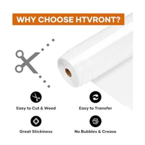 HTVRONT Rollos de vinilo HTV de color blanco para_7