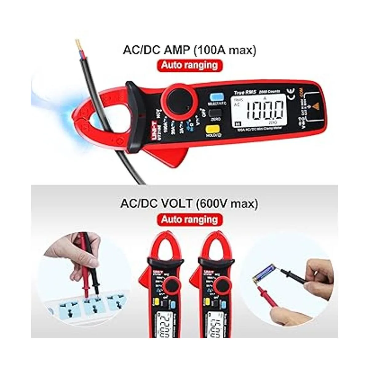 UNIT UT210e Mini medidor de abrazadera digital y_4