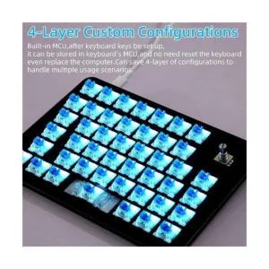 Koolertron Teclado mecánico para juegos con una mano_3