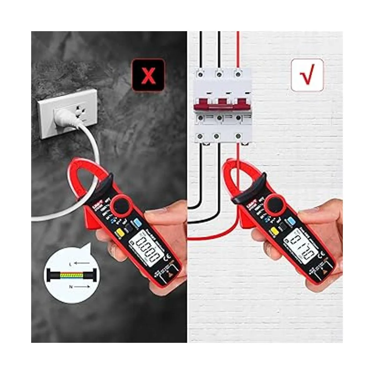 UNIT UT210e Mini medidor de abrazadera digital y_3