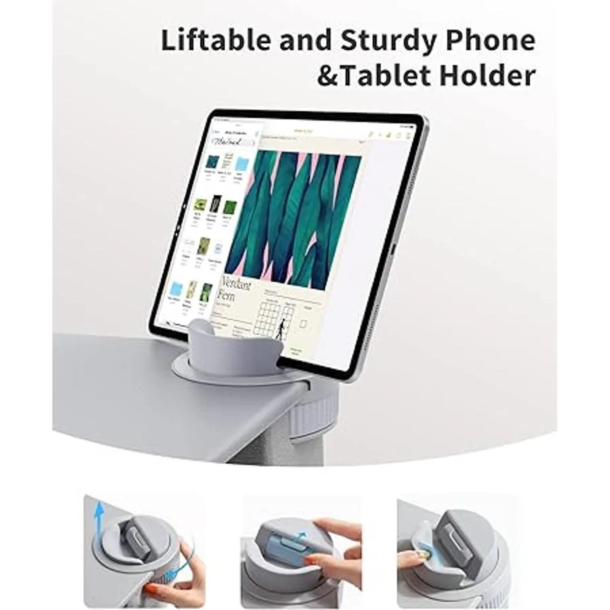 SAIJI Escritorio de regazo para portátil diseño de doble_3