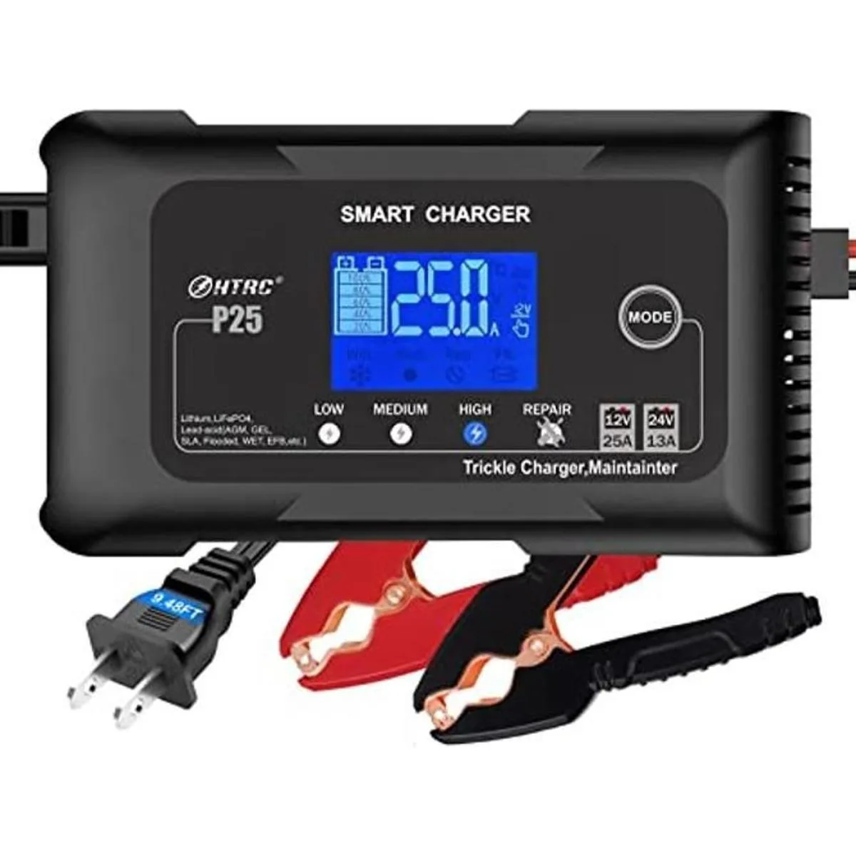 Cargador de batería de litio P25 de 12 V24 V Lifepo4_1