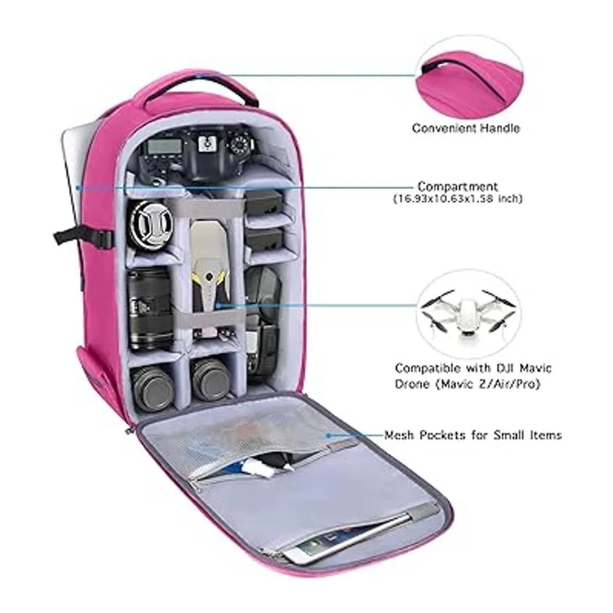 MOSISO Mochila para cámara DSLRSLRsin espejo bolsa_2