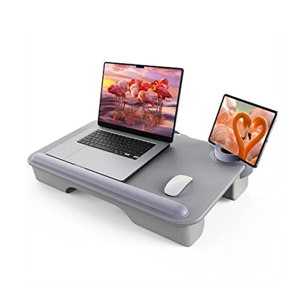 SAIJI Escritorio de regazo para portátil diseño de doble_1