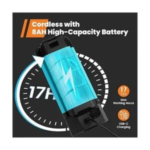 GoGonova Luz de trabajo recargable con soporte luz de_4