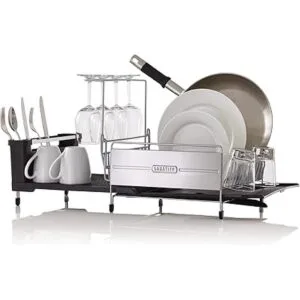 Sabatier Estante expandible de acero inoxidable con cables_3