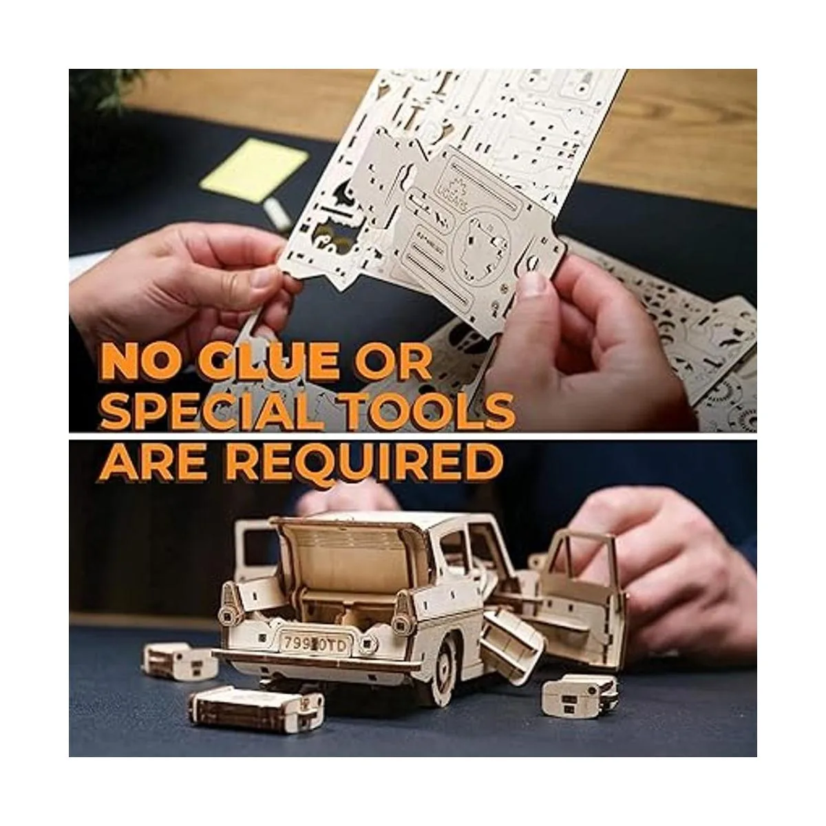 UGEARS Harry Potter Flying Ford Anglia Kit de automóvil_4