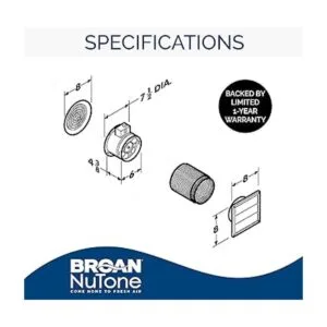 BroanNuTone Ventilador de ventilación a través de la pared_2