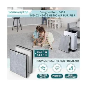 2 paquetes Repuestos de filtro HE400 compatibles con el_2