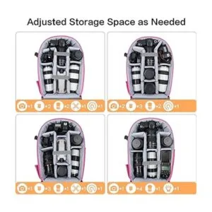 MOSISO Mochila para cámara DSLRSLRsin espejo bolsa_3