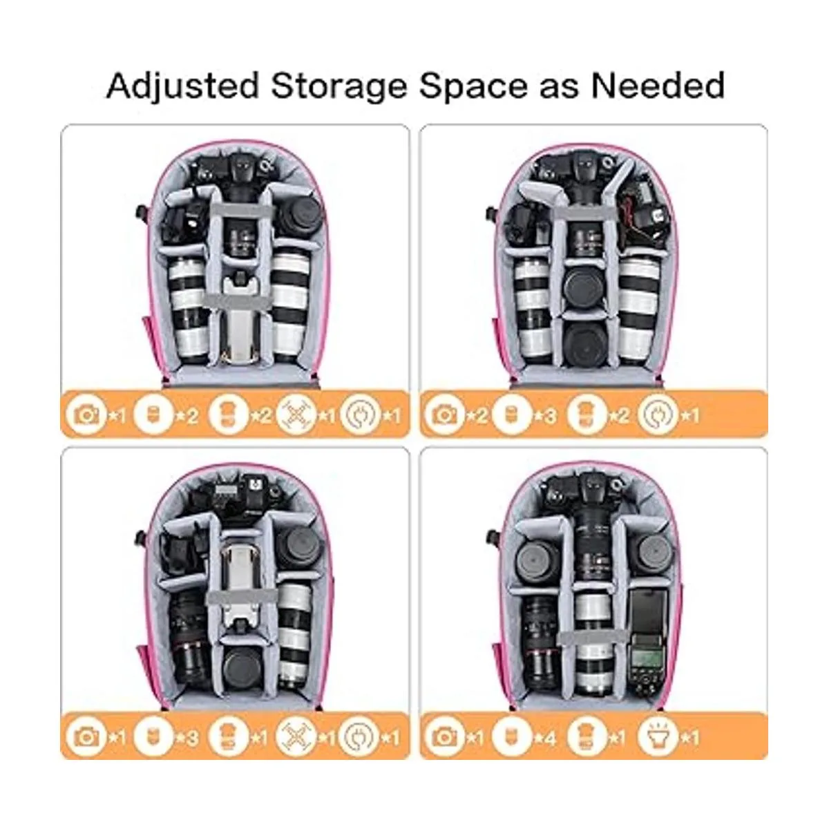 MOSISO Mochila para cámara DSLRSLRsin espejo bolsa_3