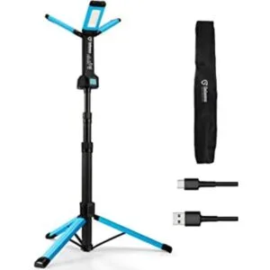 GoGonova Luz de trabajo recargable con soporte luz de_1